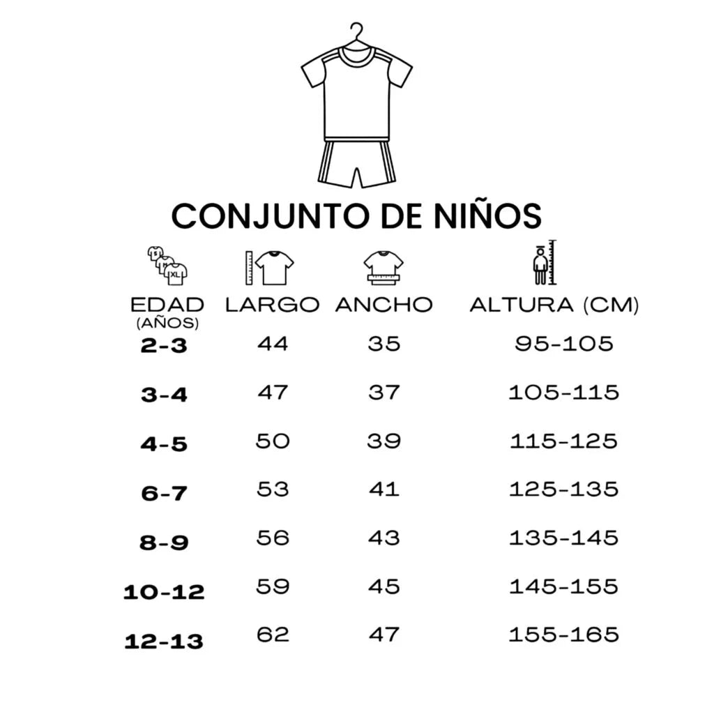 GUÍA DE TALLAS